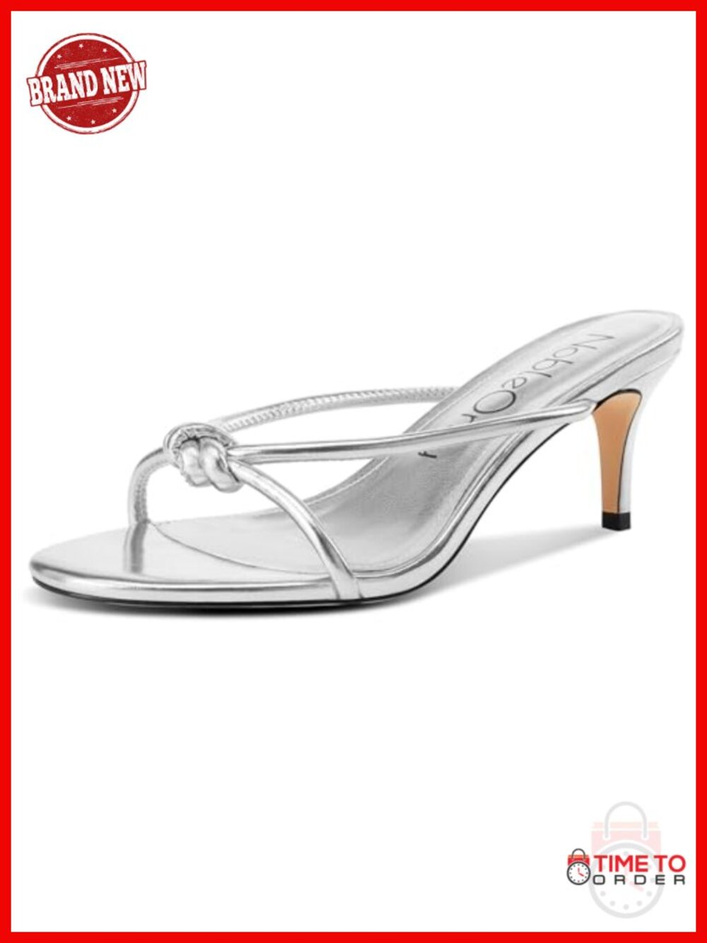 Kitten Heel Mule Sandals Faux Leather Slip On Open Toe Party Prom Wedding